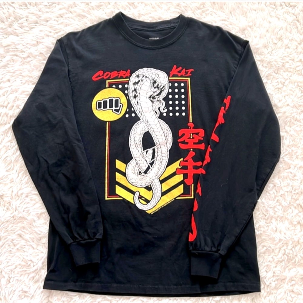 Cobra Kai Boys Long Sleeve T-Shirt Size Sml